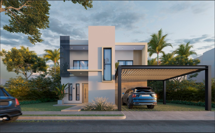 Image No.2-Maison / Villa de 3 chambres à vendre à Punta Cana