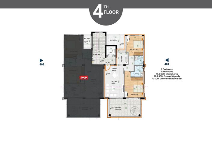 Image No.5-Appartement de 2 chambres à vendre à Leivadia