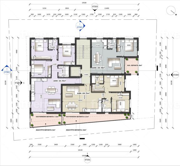 Image No.2-Appartement de 3 chambres à vendre à Larnaca