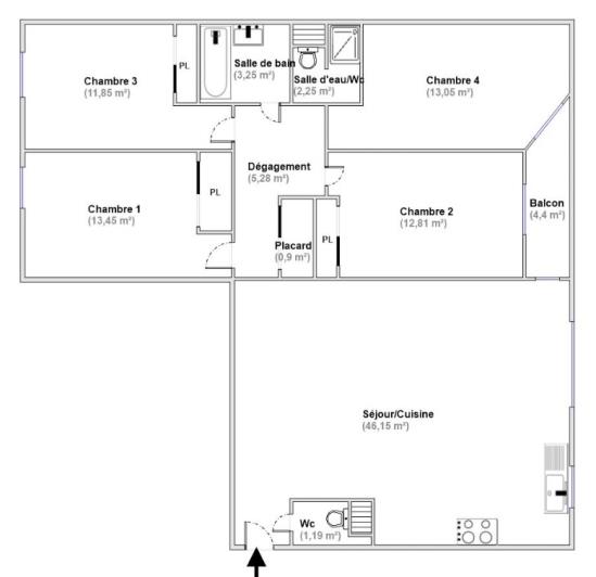 Image No.13-Appartement de 4 chambres à vendre à Levallois-Perret