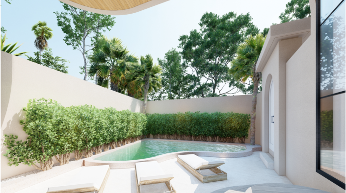 Image No.2-Maison / Villa de 2 chambres à vendre à Canggu